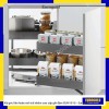 Kệ góc liên hoàn mở trái nhôm cao cấp ghi đậm EUM101G - Eurogold