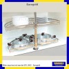 Mâm xoay inox mờ nan dẹt EPL180C - Eurogold