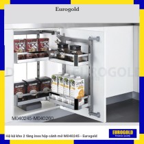 Hệ kệ kho 2 tầng inox hộp cánh mở M040245 - Eurogold