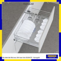 Kệ chén bát đĩa inox 304 nan tròn EG30475 - Eurogold