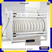 Kệ chén bát đĩa nâng hạ inox 304 EVI190 - Eurogold