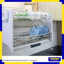 Kệ chén bát đĩa nâng hạ inox EUI170 - Eurogold
