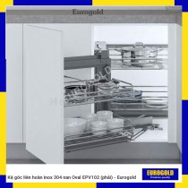 Kệ góc liên hoàn inox 304 nan Oval EPV102 (phải) - Eurogold