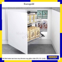 Kệ liên hoàn nan inox mạ chrome ray giảm chấn EPL101 (trái) - Eurogold