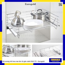 Kệ xoong nồi inox nan âm tủ gắn cánh EG6175 - Eurogold
