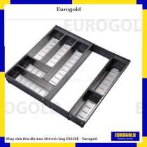 Khay chia thìa dĩa inox 304 mỏ rộng E0645E - Eurogold