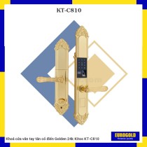 Khoá cửa vân tay tân cổ điển Golden 24k Kitos KT-C810