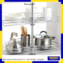 Mâm xoay inox 304 nan mở 1/2 - 180º EP180C - Eurogold