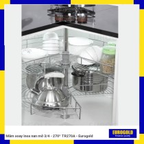 Mâm xoay inox nan mở 3/4 - 270º TR270A - Eurogold