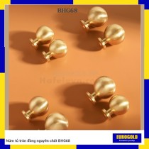 Núm tủ tròn đồng nguyên chất BHG68