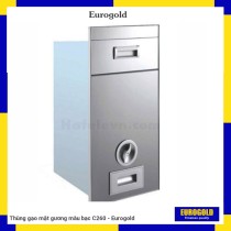Thùng gạo mặt gương màu bạc C260 - Eurogold