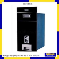 Thùng gạo mặt gương màu đen điện tử B311 - Eurogold