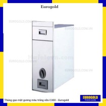 Thùng gạo mặt gương màu trắng sữa C300 - Eurogold