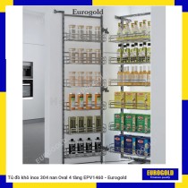 Tủ đồ khô inox 304 nan Oval 4 tầng EPV1460 - Eurogold