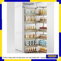 Tủ kho 6 tầng cánh mở hộp nhôm cao cấp EUM6L660 - Eurogold
