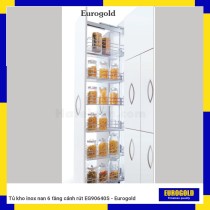 Tủ kho inox nan 6 tầng cánh rút EG90640S - Eurogold