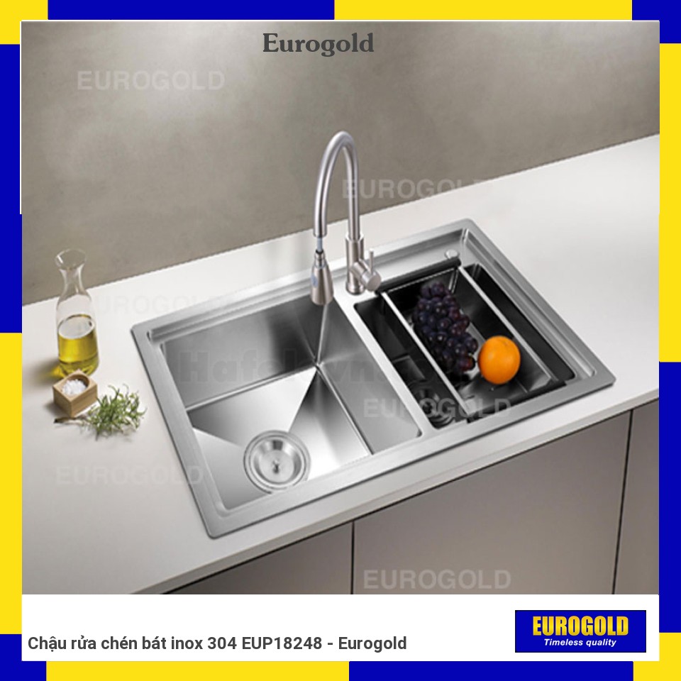 Chậu rửa chén bát inox 304 EUP18248 - Eurogold