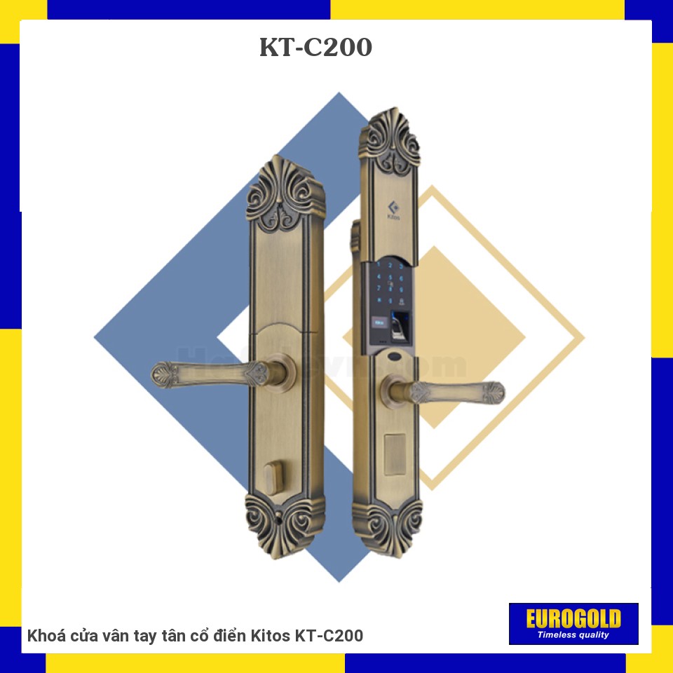 Khoá cửa vân tay tân cổ điển Kitos KT-C200