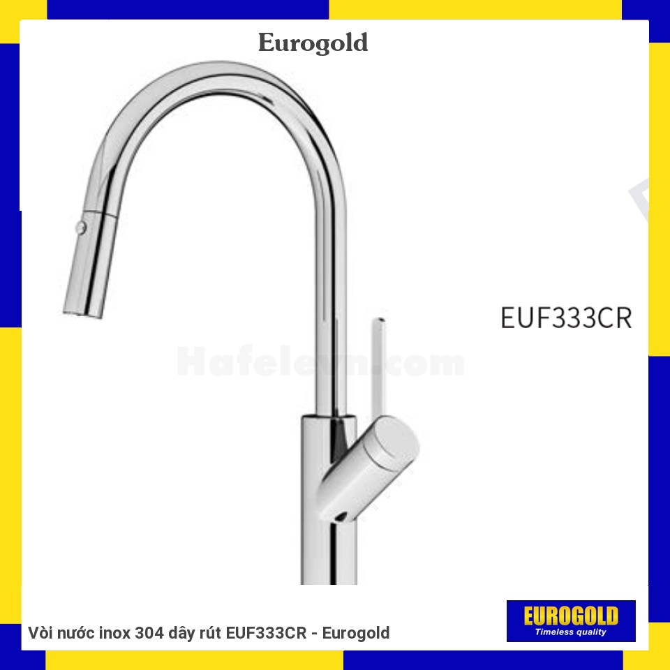 Vòi nước inox 304 dây rút EUF333CR - Eurogold