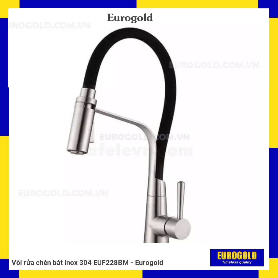Vòi rửa chén bát inox 304 EUF228BM - Eurogold